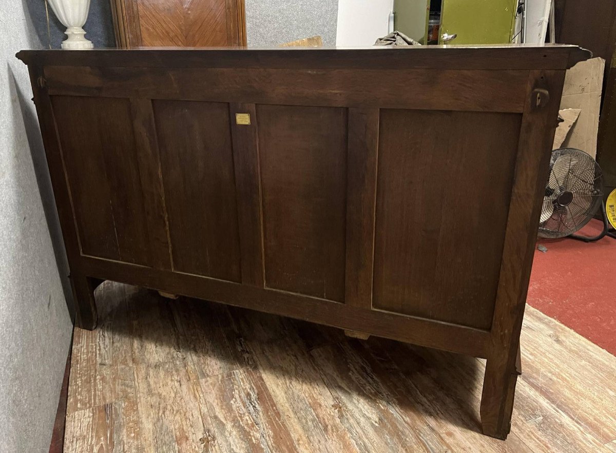 Buffet en enfilade estampillé de style Louis XV en noyer vers 1880